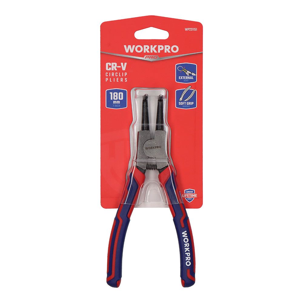 Alicate curvo para arruelas de retenção externa 180 mm - Image 4