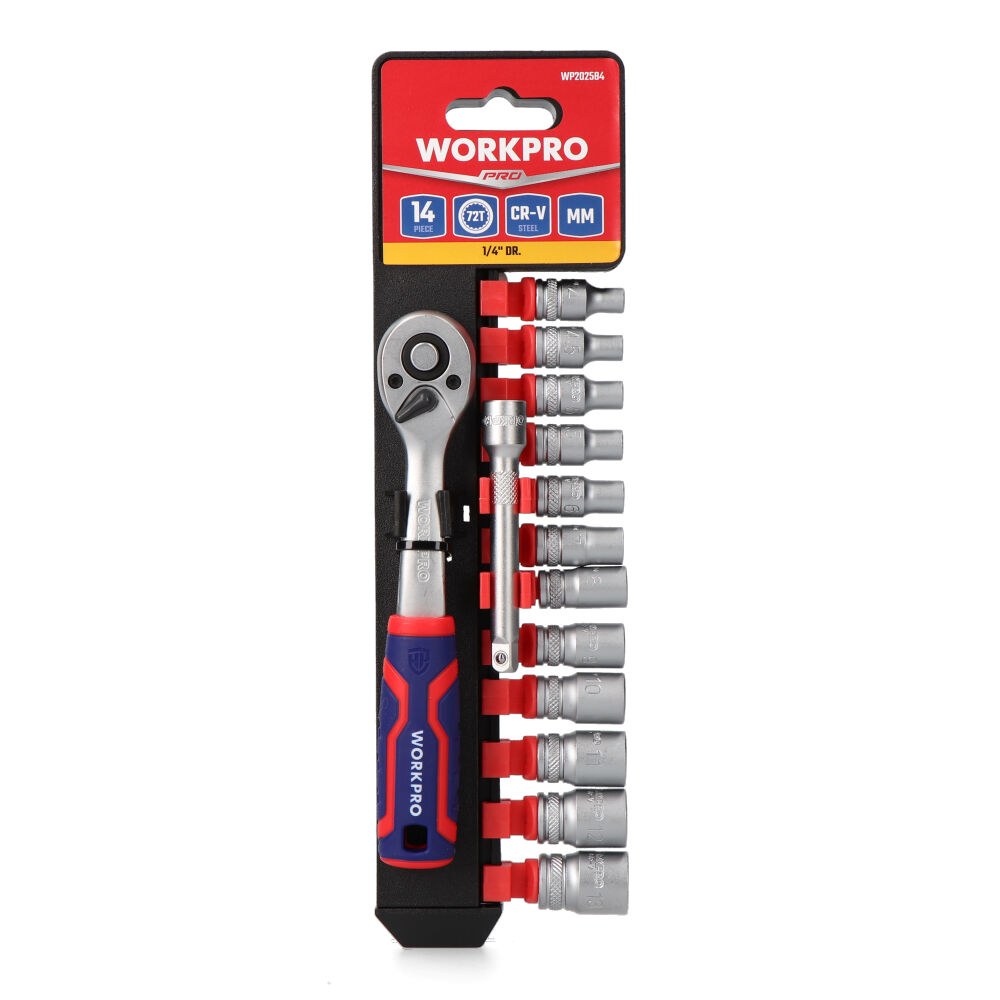 Chave de soquete de ¼ polegada, conjunto de 14 peças