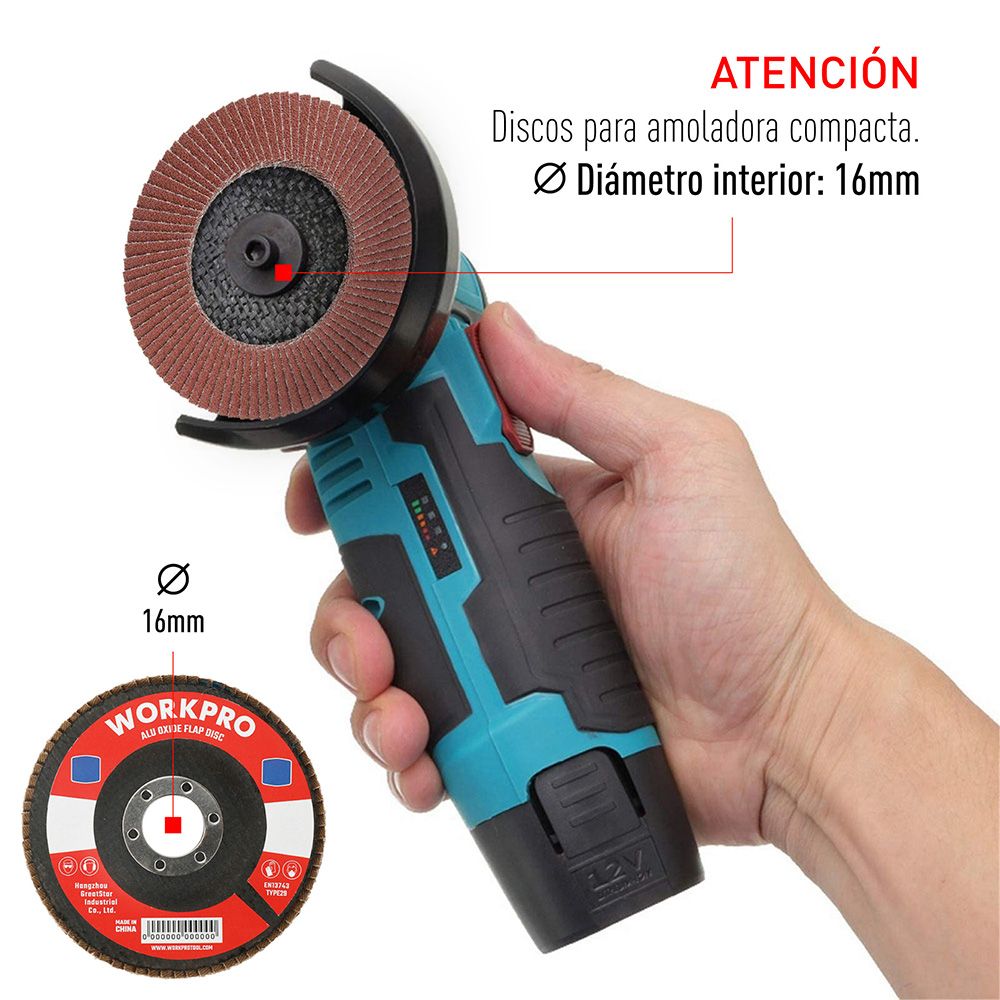 Disco láminas plano ø100 x 16 mm 80 g