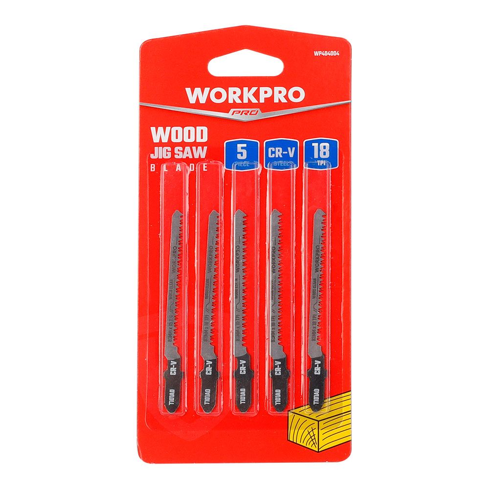 Hoja de sierra para madera 83 mm x 18 tpi, juego 5 piezas