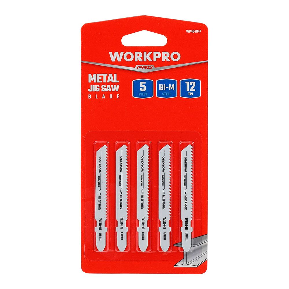 Lâmina de serra para metal 75 mm x 21 TPI, conjunto 5 peças