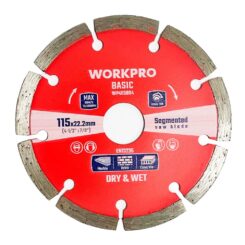 Disco de corte diamantado, dente segmentado, básico, Ø115 x 22,2 x 7 mm