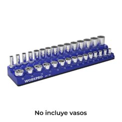 Organizador magnético vazio para chaves de caiixa standard de 3/8 POL