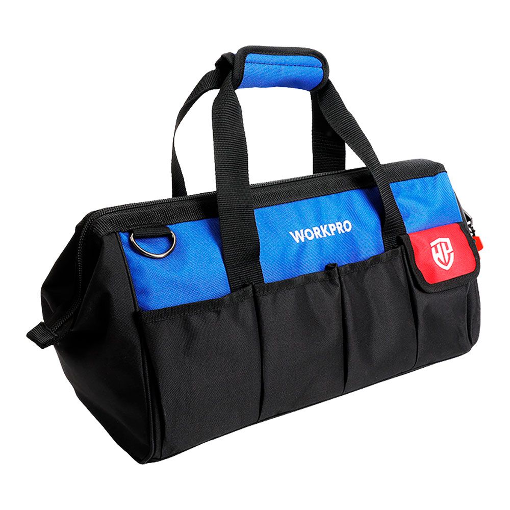 Saco de ferramentas compartimento principal com fecho + 13 bolsos, 460 mm