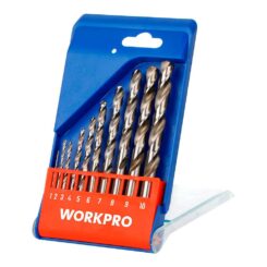 Brocas para metal HSS4341 retificadas, Ø1,00 - Ø10,00 mm, jogo 10 peças