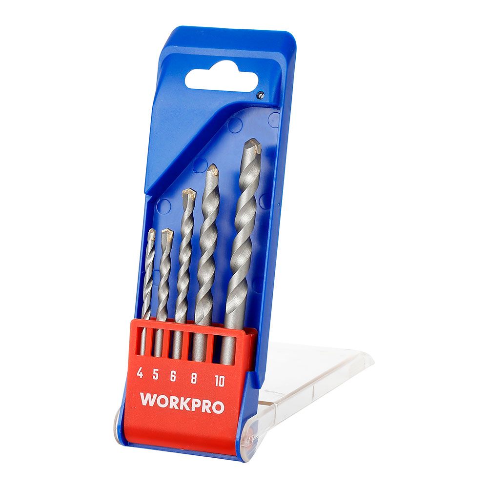 Brocas para alvenaria, Ø4,00 - Ø10,00 mm, conjunto 5 peças