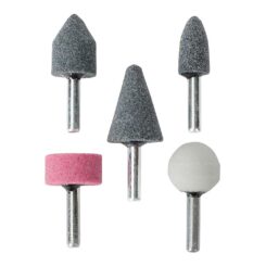 Cabeças de rebolo mini, haste Ø6 mm, jogo 5 peças