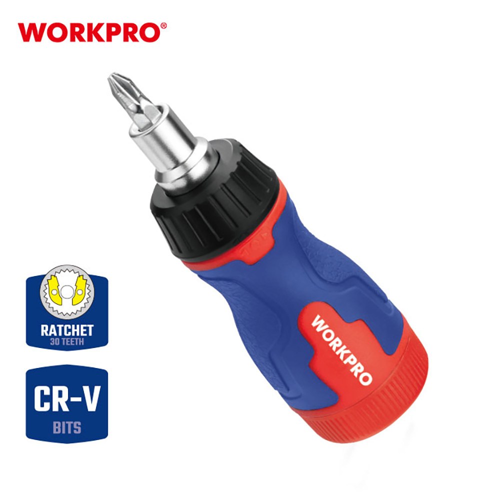 Chave de fenda de catraca curta, 8 em 1, 115 x 37 x 36,5 mm - Image 5