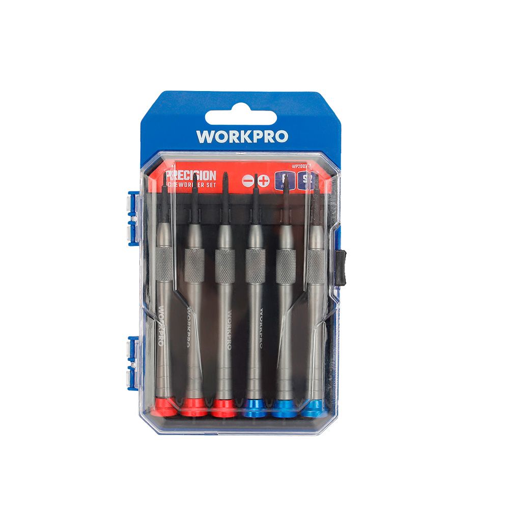 Chave de fendas de alumínio de precisão, jogo de 6 peças