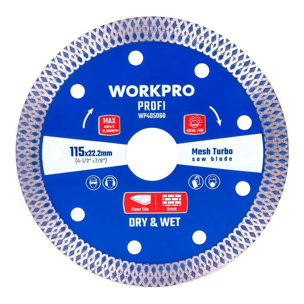 Disco diamantado malha profi turbo ultrafino corte profissional Ø115 x 20 mm