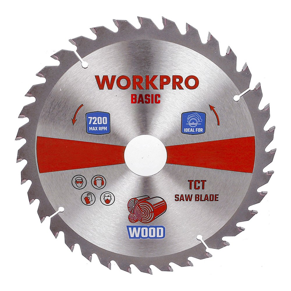 Lâmina de serra circular TCT para madeira, básica, Ø185 x 20 mm x 40 dentes