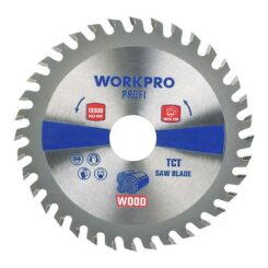 Lâmina de serra circular TCT para madeira, profissional, Ø125 x 22,2 mm x 36 dentes