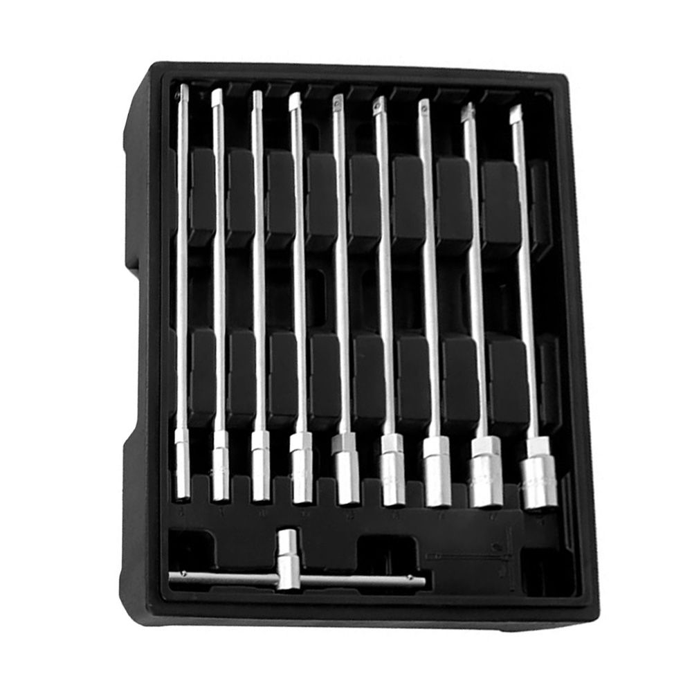Chave T com caixas intercambiáveis, 8-19 mm, conjunto 10 peças