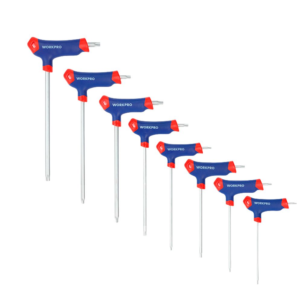 Chaves torx punho em T, T10 - T50, jogo 8 peças, série modular - Image 2