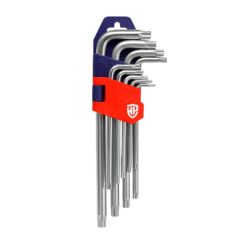 Chaves torx, T10-T50, jogo 9 peças