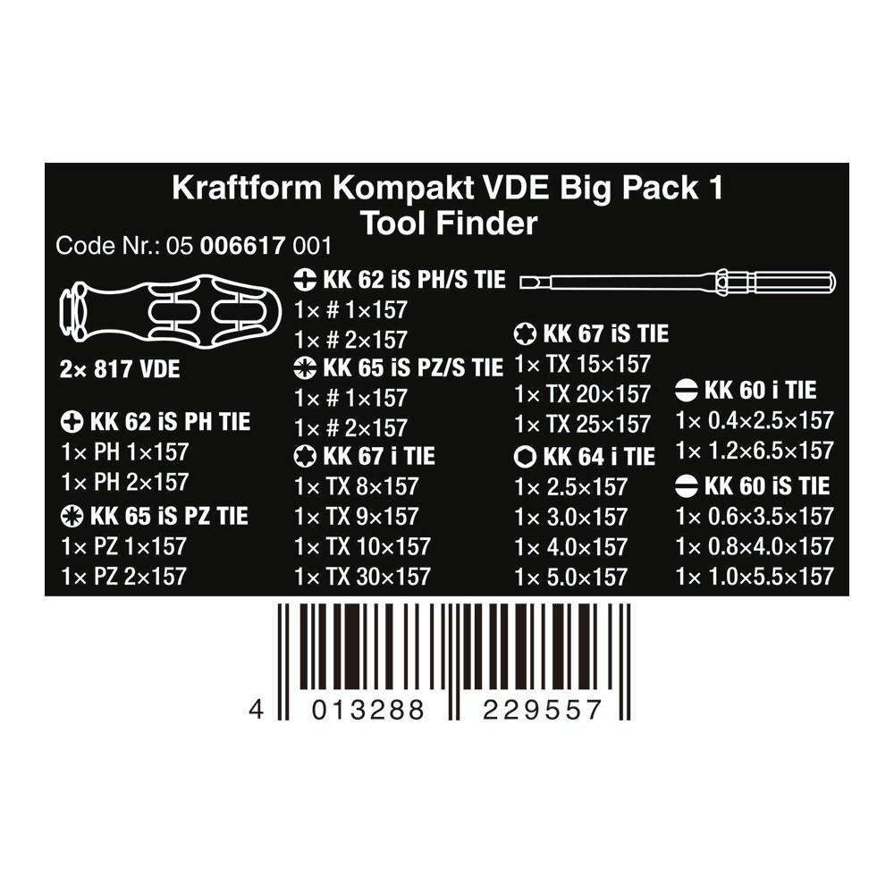 Chaves de fendas VDE, kraftform kompakt BIG pack 1, jogo de 26 peças - Image 2