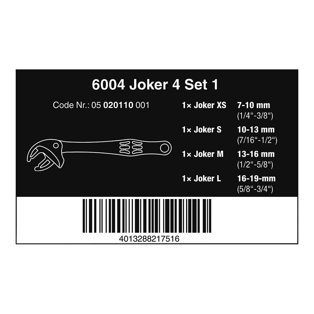 Chaves de boca ajustáveis Joker 6004, conjunto de 4 peças - Image 2