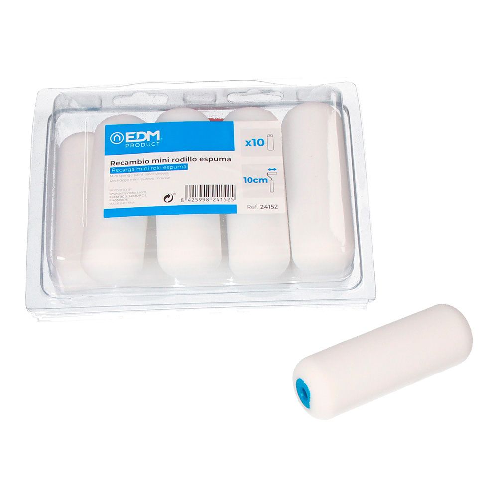 Substituição mini rolo esponj 110 mm 10 UDS