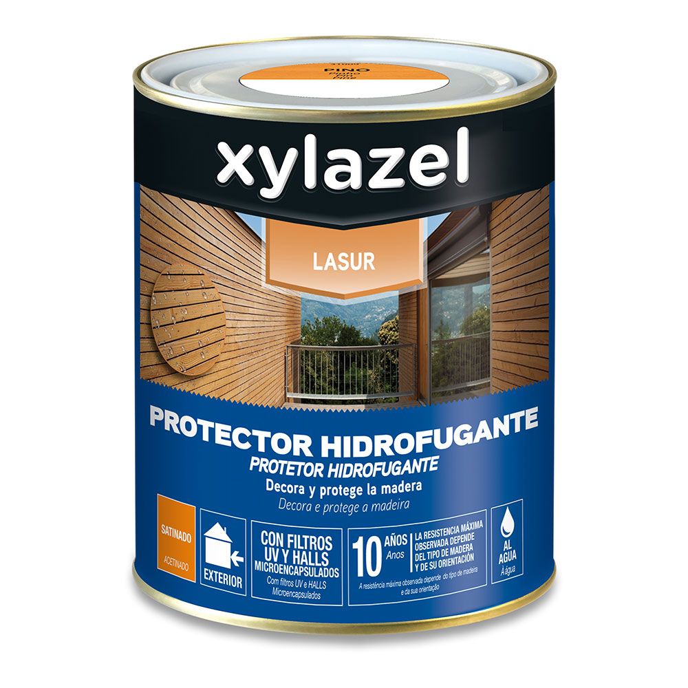 Lasur decorativo à base de água de pinho cetim 750 ml