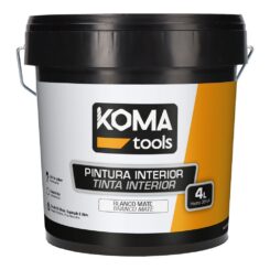 Tinta plástica vinílica branca fosco para interiores 4 l