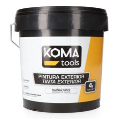KOMA TOOLS Tinta plástica estireno acrílica interior/exterior branca mate 4 l