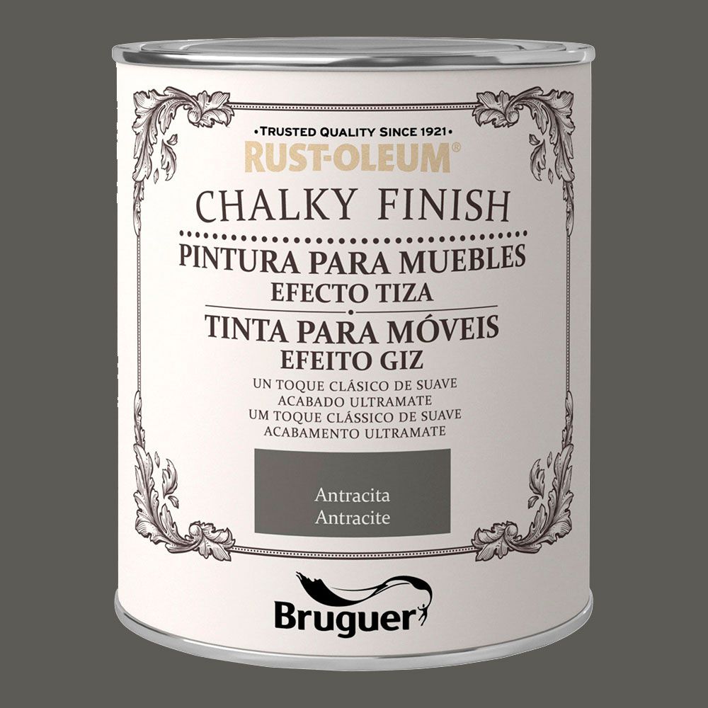 Rust-oleum chalky finish móveis antracita 750 ml