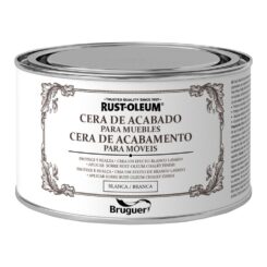 Rust-oleum chalky finish cera para móveis branca 400 ml