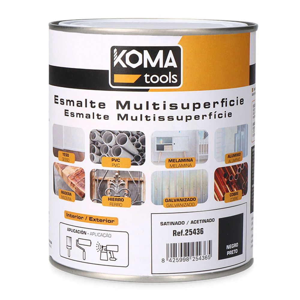 Esmalte multisuperfícies preto acetinado 750 ml