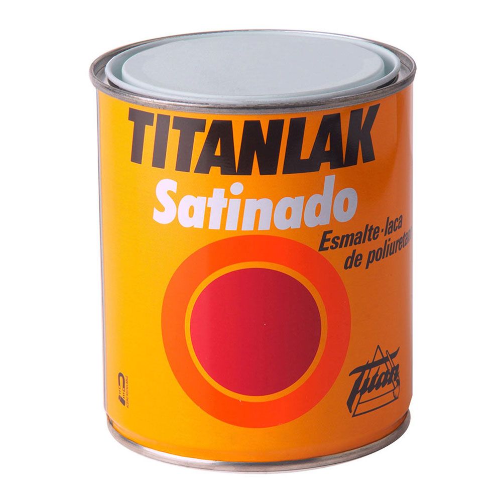 TITAN Esmalte laca poliuretano titanlak branco acetinado 750 ml
