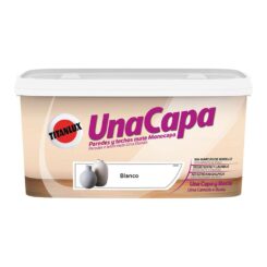 TITAN Tinta plástica interior vinil-acrílica lavável uma camada branco mate 4 l
