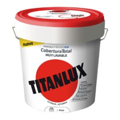 TITAN Tinta plástica vinílica eco lavável interior/exterior Veova cobertura total branco fosco 4 l
