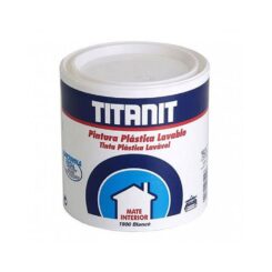 TITAN Tinta plástica vinílica interior lavável branca mate 750 ml