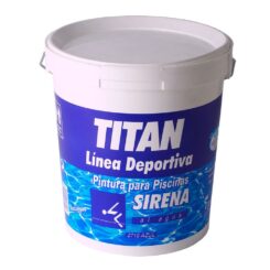 TITAN Tinta à base de água para piscinas azul fosco 4 l
