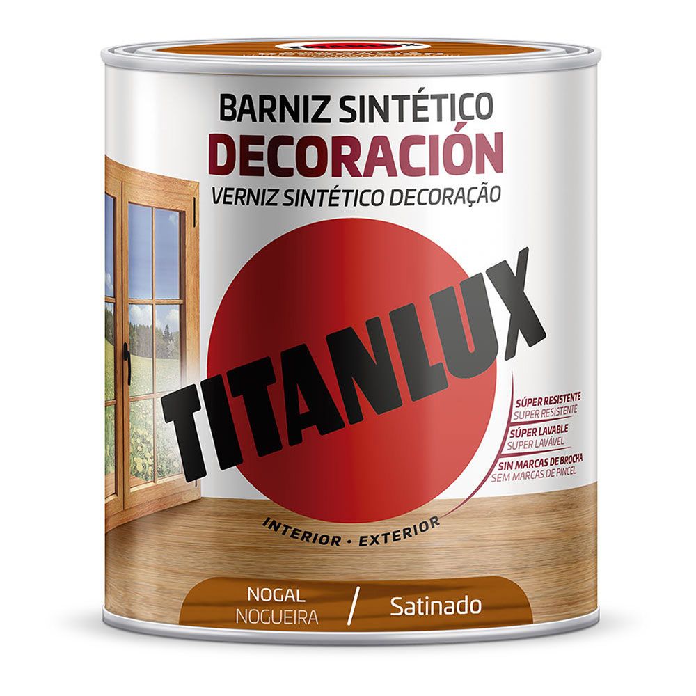 Verniz sintético decoração acetinado nogal 250 ml