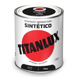 Esmalte sintético monocamada mate preto 750 ml