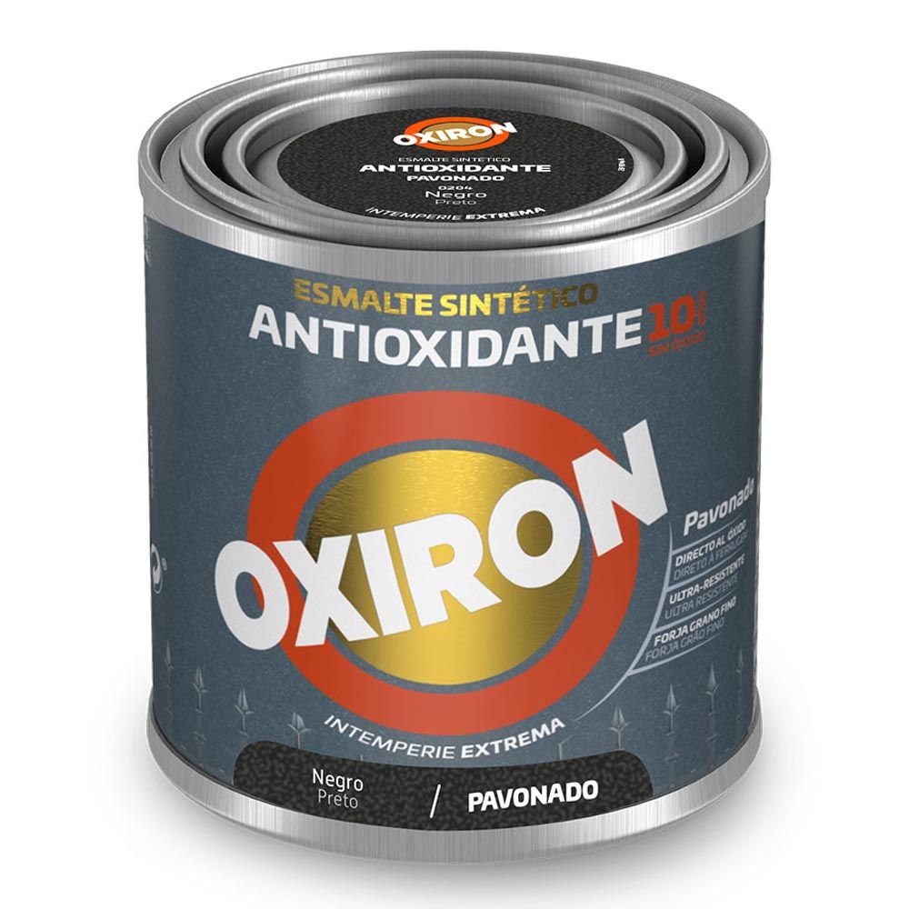 Esmalte sintético metálico antioxidante pavonado preto 250 ml