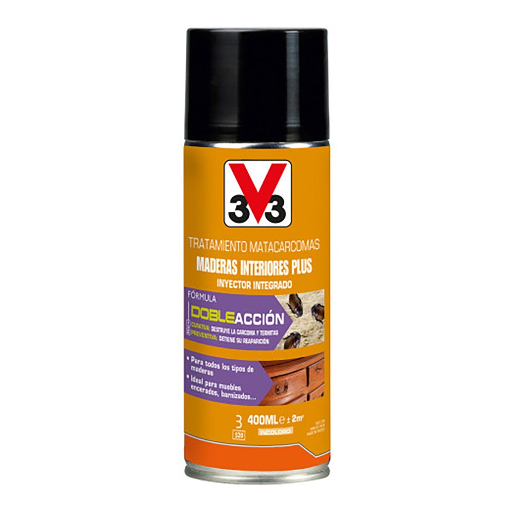 Tratamento mata-carunchos madeiras interiores plus, 400 ml