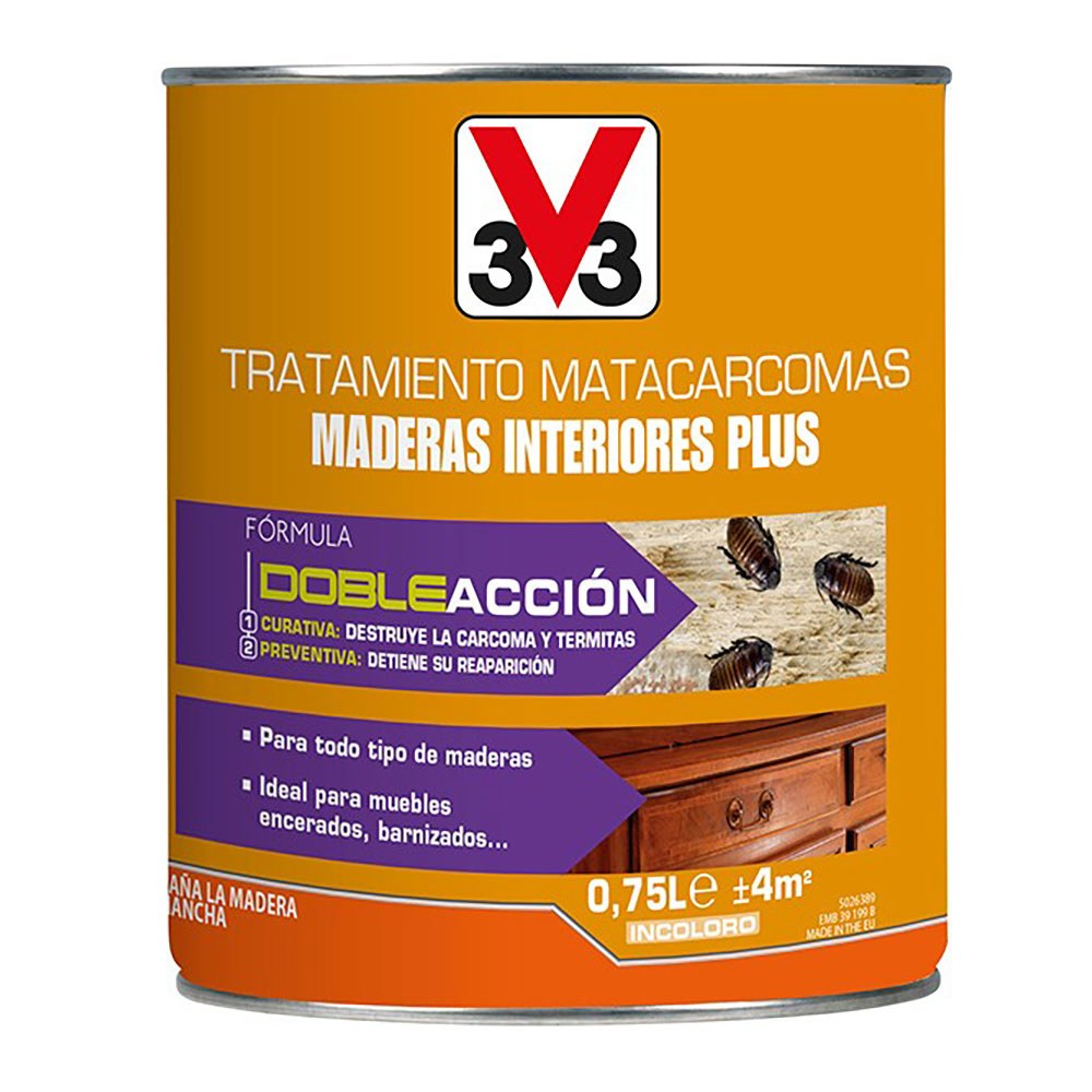 Tratamento anti-caruncho plus para interior, 750 ml