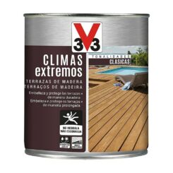 Protetor de terraços de madeira climas extremos, teca, 750 ml