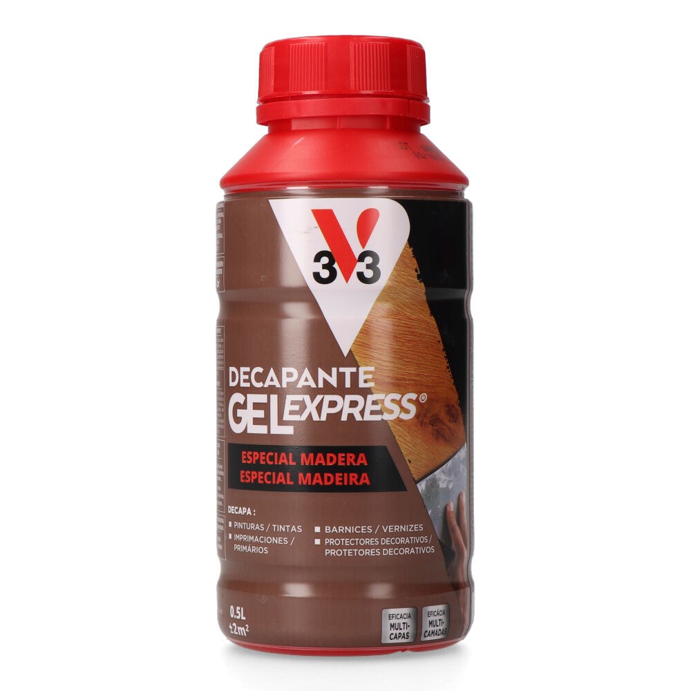 Decapante GEL express para madeira, 500 ml