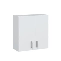Armário suspenso multiusos, 2 portas, branco