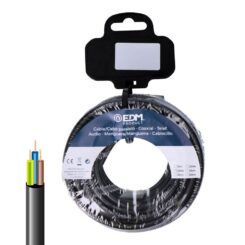 EDM Carretel de mangueira tubular vv-k06/1kv 3 g 1,50 mm² preto, 10 m