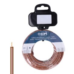 EDM Enrolador de cabo h07z1-k 1,50 mm² marrom, 20 m