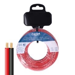 Cabo paralelo 2x1mm² vermelho/preto 50m.