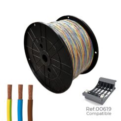 Cabo trançado H07Z1-K 3 g 1,50 mm² 3 cores 300 m. (bobina grande)