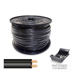 Cabo paralelo 48V 2 x 0,75 mm² preto 500 m. (bobina mediana)