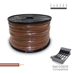 Cabo H05V-K 1,50 mm² castanho, 1000 m. (bobine grande)