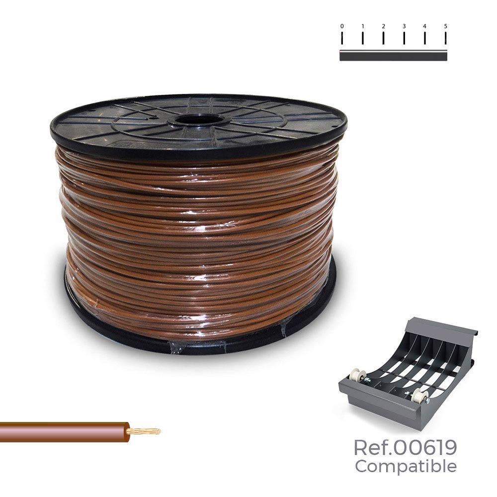 Cabo H07V-K 2,50 mm² castanho, 800 m (bobine grande)