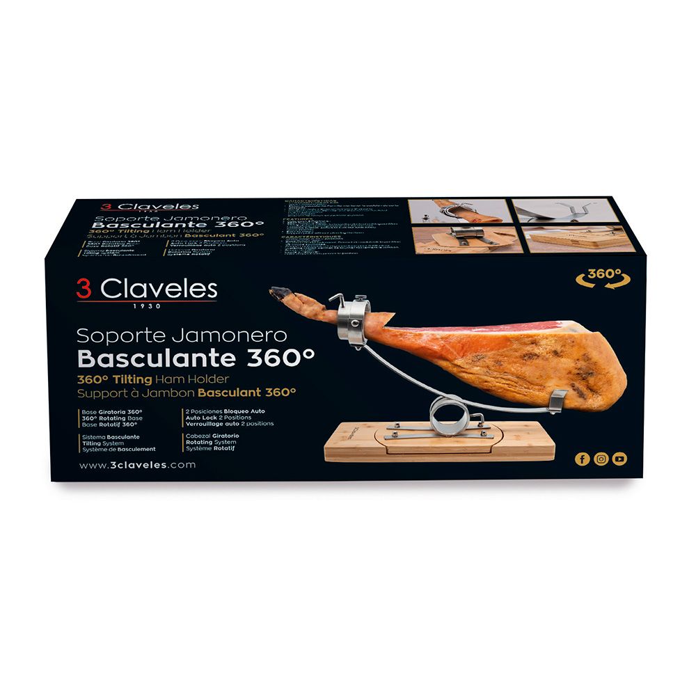 Suporte para fiambre com inclinação de 360° 50 x 19,5 cm - Image 3