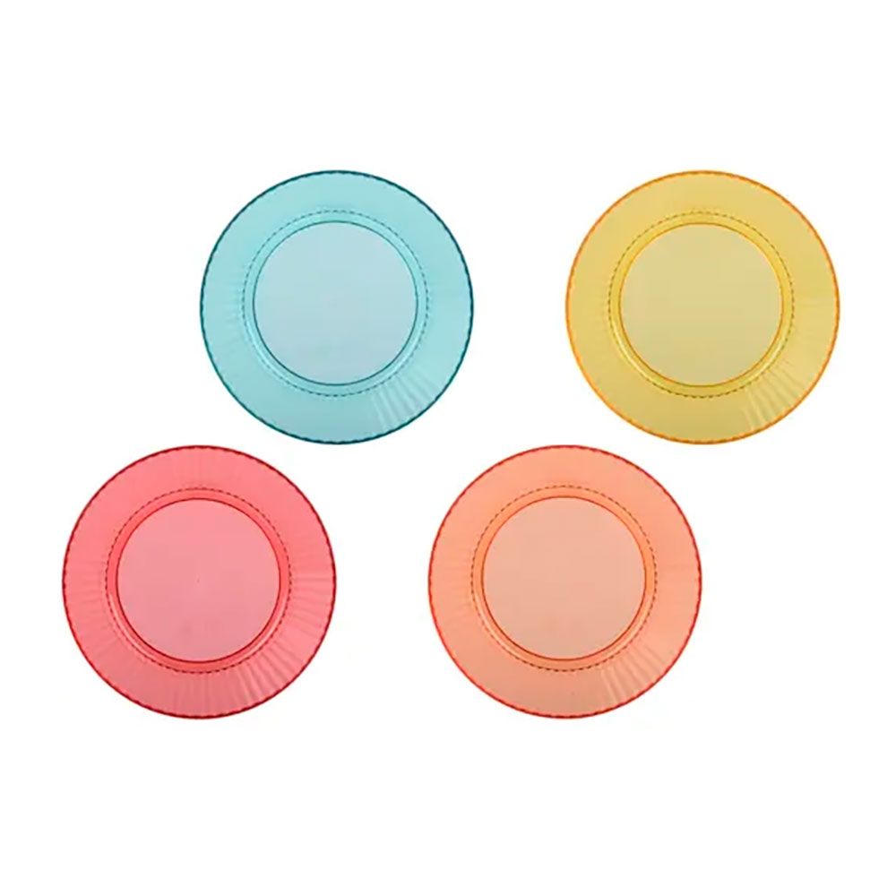 Taça reutilizável de riscas em relevo 800 ml, Ø15 x 7 cm, cores sortidas, 4 UDS - Image 2